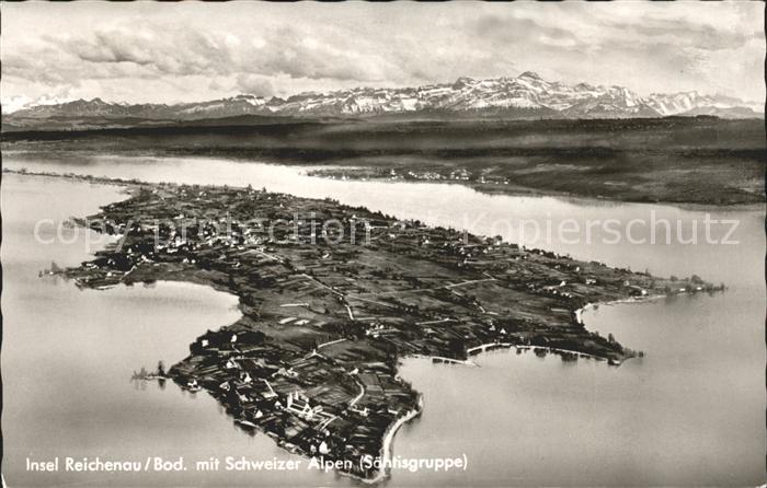 Insel Reichenau Bodensee Saentisgruppe Fliegeraufnahme