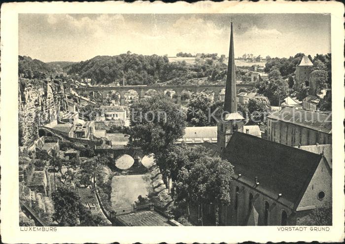 Luxemburg Luxembourg Vorstadt Grund