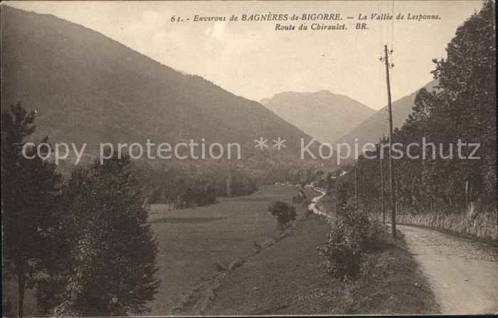 Bagneres-de-Bigorre Vallee de Lesponne Route du Chiraulet