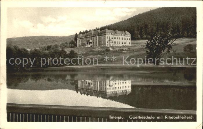 Ilmenau Thueringen Goetheschule Ritzebuehlerteich