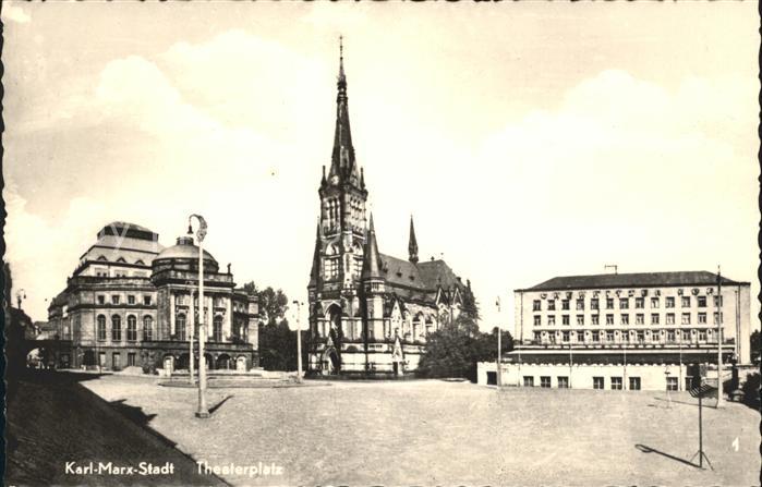 Karl-Marx-Stadt CHEMNITZ Theaterplatz