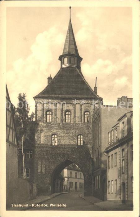 Stralsund Mecklenburg Vorpommern Kuetertor Wallseite