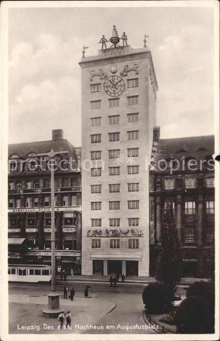 LEIPZIG Sachsen Hochhaus Augustusplatz