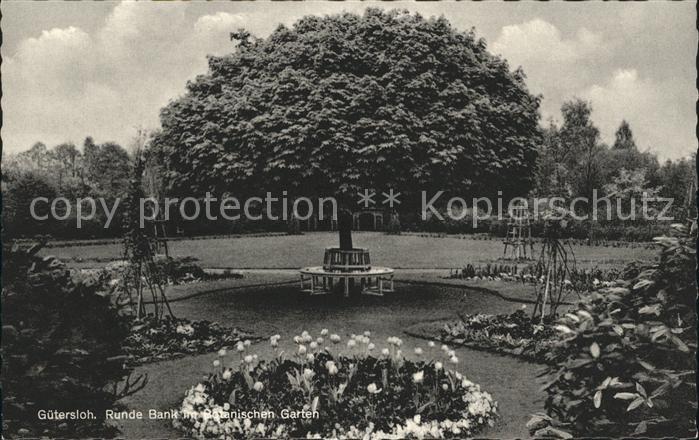 Guetersloh Botanischer Garten Runde Bank