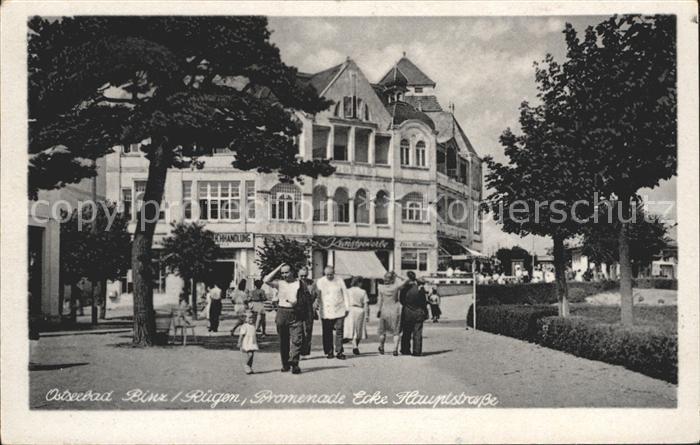 Binz Ruegen Promenade Ecke Hauptstrasse