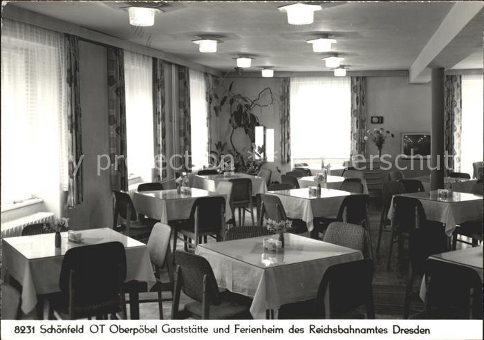 Schoenfeld Erzgebirge Gaststaette-Ferienheim Reichsbahnamt Dresden