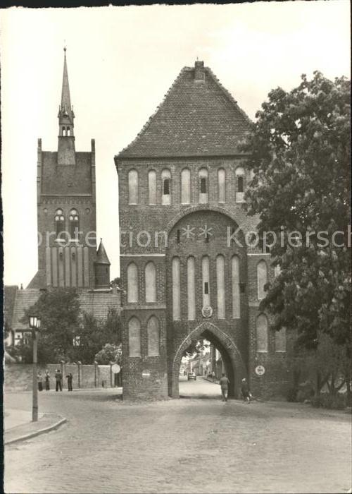 Usedom Mecklenburg-Vorpommern Anklamer Torturm Stadtkirchturm