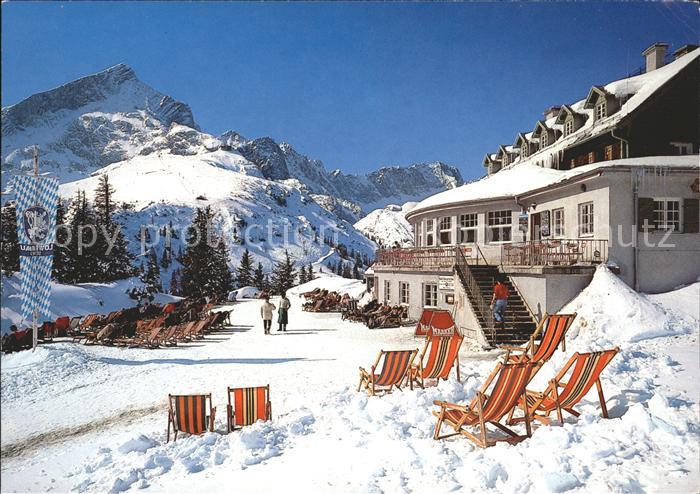 Kreuzeck Osterfelder Sonnenanbeter Kreuzeckhaus Alpspitze Zugspitze