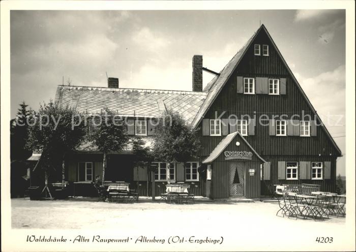 Altenberg Erzgebirge Waldschaenke Altes Raupennest