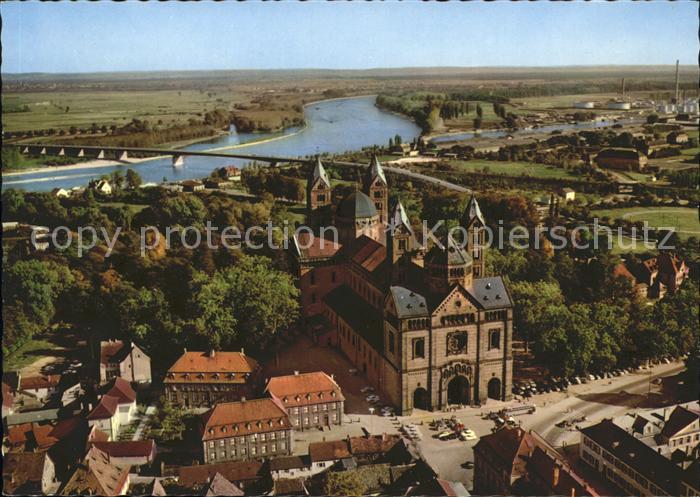 Speyer Rhein Dom Fliegeraufnahme