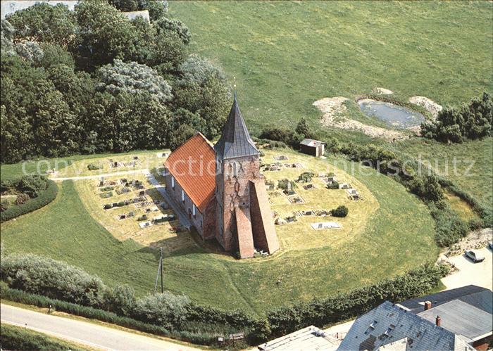 Westerhever St. Stephanus Fliegeraufnahme
