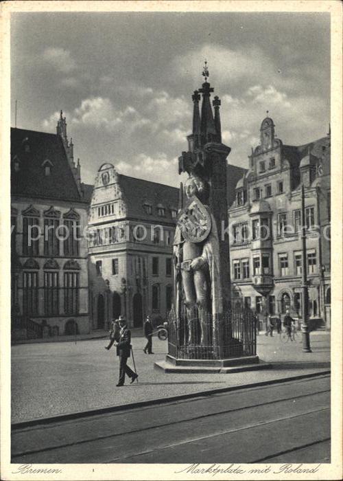 BREMEN  CITY Marktplatz Roland