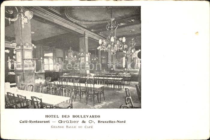 Bruxelles Bruessel Hotel des Boulevards Cafe Restaurant