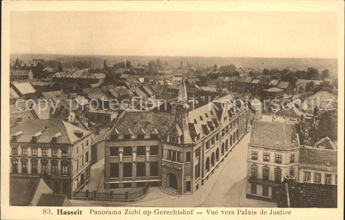 Hasselt Limburg Panorama Zicht op Gerechtshof