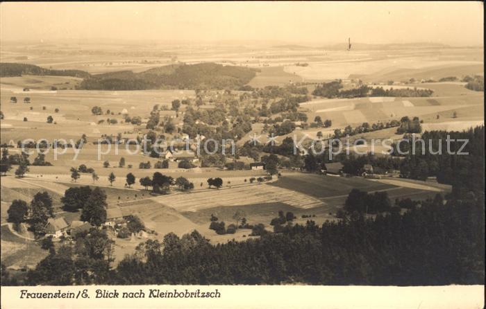 Frauenstein Sachsen Blick nach Kleinbobritzsch