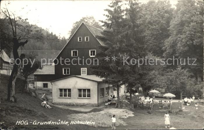 Hohnstein Saechsische Schweiz HOG Grundmuehle Terrasse