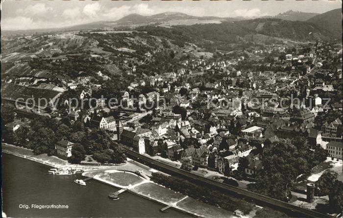 Linz Rhein Fliegeraufnahme