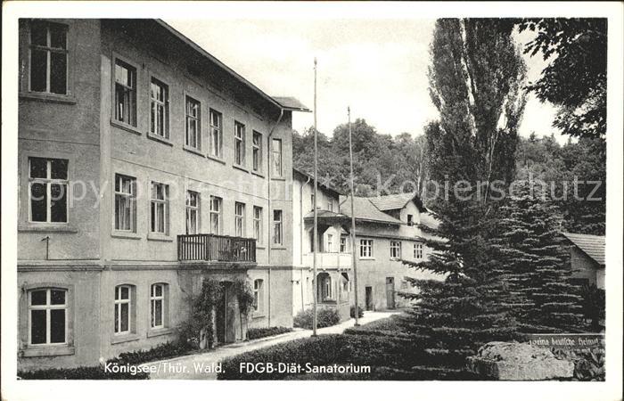 Koenigsee Thueringen FDGB Diaet Sanatorium
