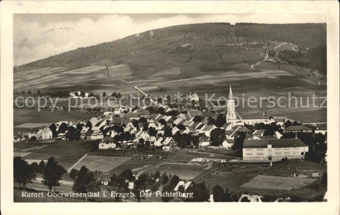 Oberwiesenthal Erzgebirge mit Fichtelberg