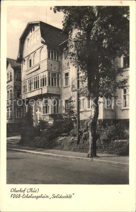 Oberhof Thueringen FDGB Erholungsheim Solidaritaet