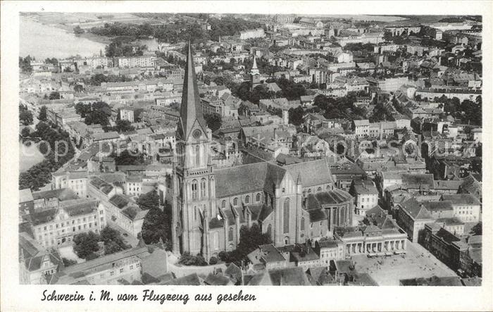 Schwerin Mecklenburg Fliegeraufnahme Kirche