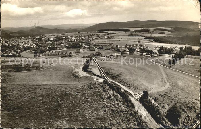 Winterberg Hochsauerland Fliegeraufnahme Sprungschanze