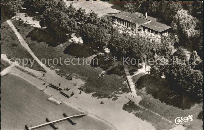 Benrath Rheinterrasse Fliegeraufnahme