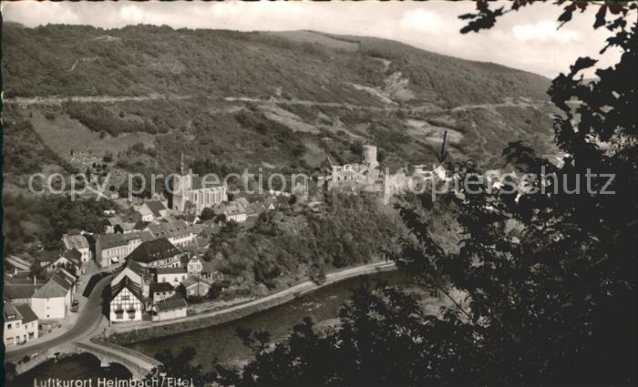 Heimbach Eifel Ortsblick Kirche Burg