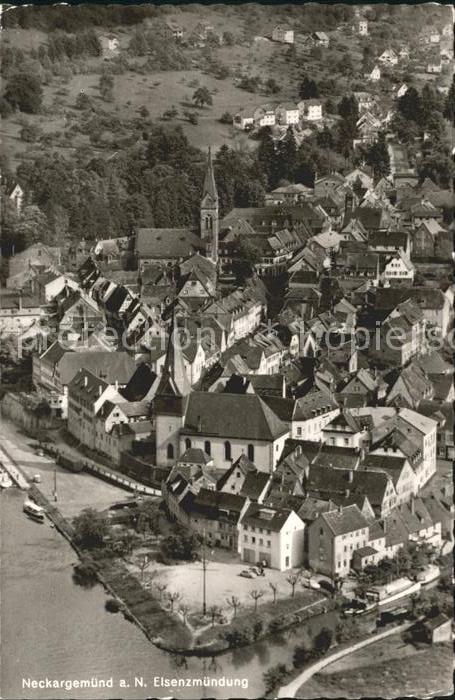 Neckargemuend Elsenzmuendung Fliegeraufnahme