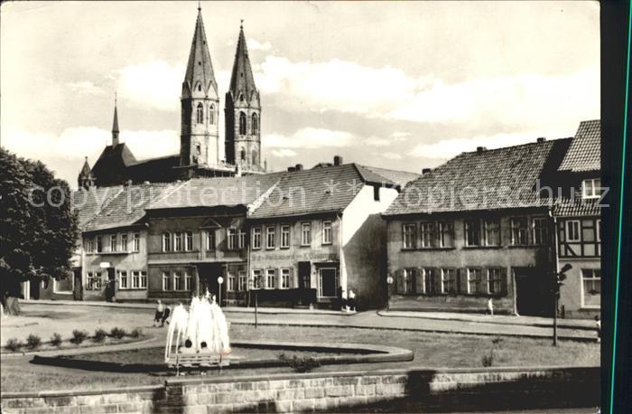 Heiligenstadt Eichsfeld Lindenallee Kirche Springbrunnen