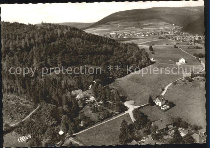 Willingen Sauerland Fliegeraufnahme Hotel Pension und Cafe Stryckhaus
