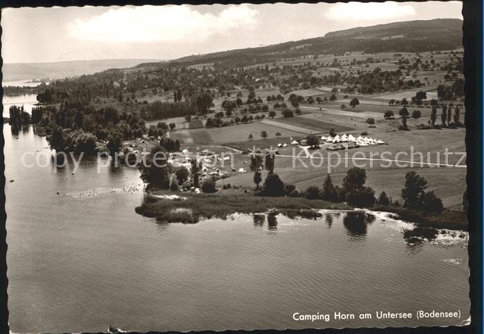 Radolfzell Bodensee Camping Horn am Untersee Fliegeraufnahme