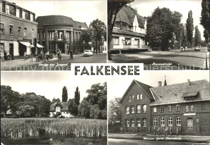 Falkensee Strasse der Jugend Hansastrasse Maxim Gorki Oberschule