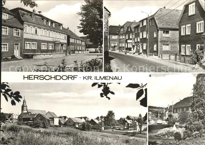 Herschdorf Kulturhaus Leninstr Teilansicht Parkanlage