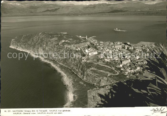 Nauplia Nauplion Fliegeraufnahme