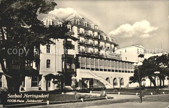 Heringsdorf Ostseebad Usedom FDGB Heim Solidaritaet