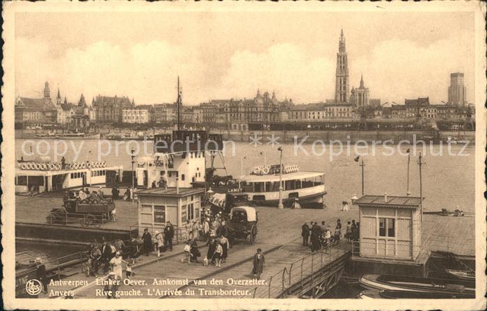 Antwerpen Anvers Linker Oever Aankomst Overzetter