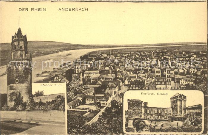 Andernach Rhein Rheinland-Pfalz Runder Turm Kurfuerstl Schloss