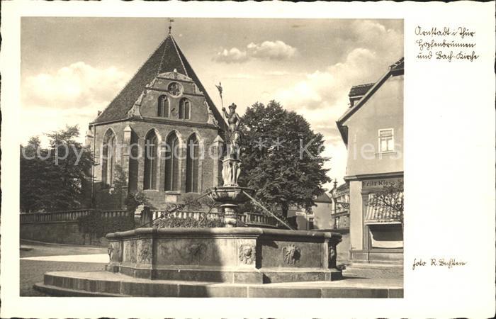 Arnstadt Ilm Brunnen Kirche