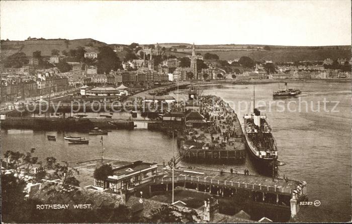 Rothesay Scotland Hafen Dampfer