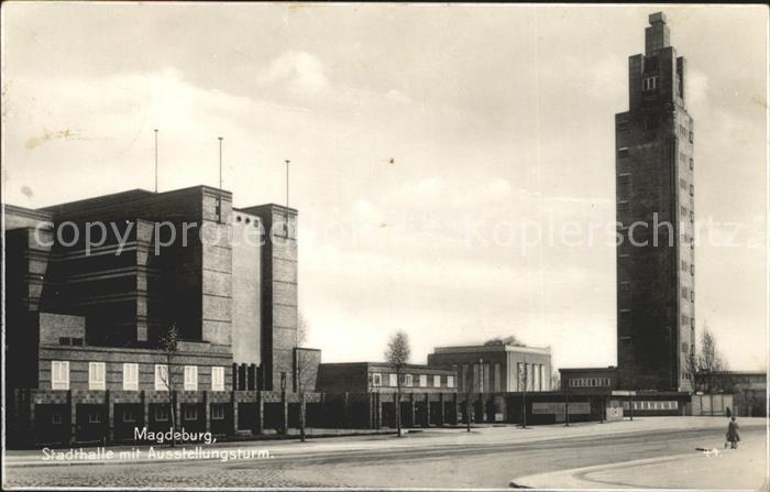 MAGDEBURG  CITY Stadthalle Ausstellungsturm