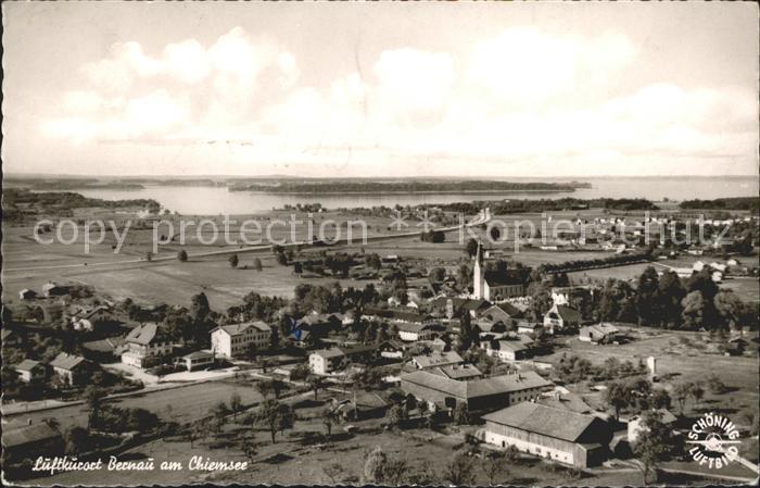 Bernau Chiemsee Fliegeraufnahme