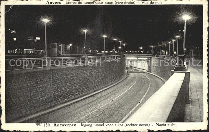 Antwerpen Anvers Ingang tunnel voor autos