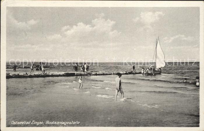 Zingst Ostseebad Bootsanlegestelle