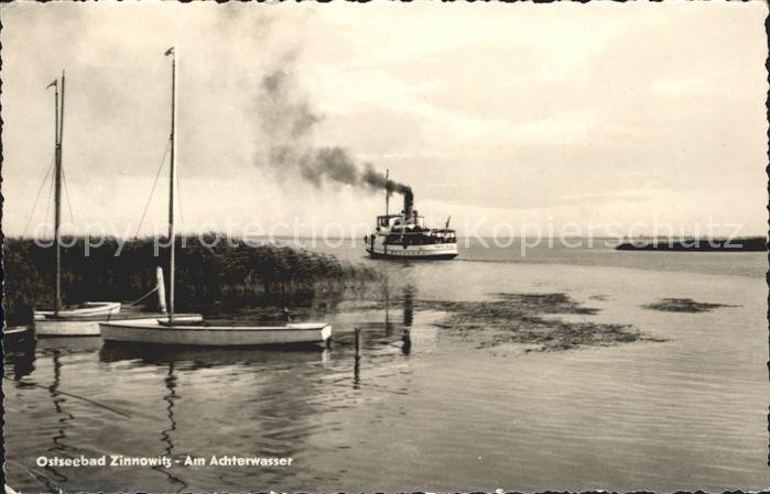Zinnowitz Ostseebad Usedom Achterwasser Dampfer