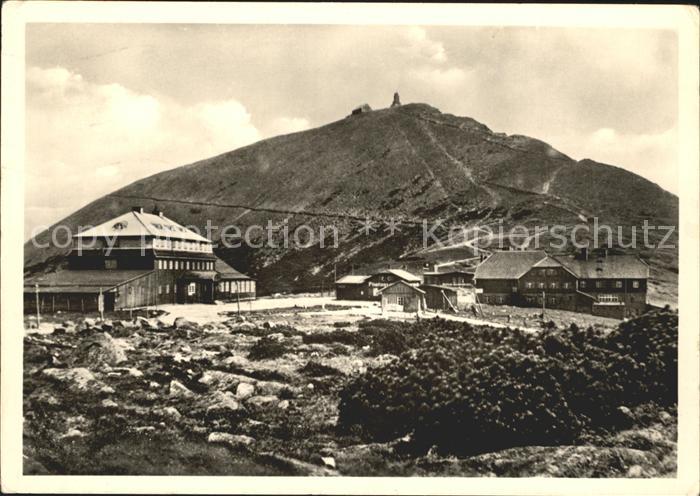 Schneekoppe Snezka Schlesierhaus Riesenbaude