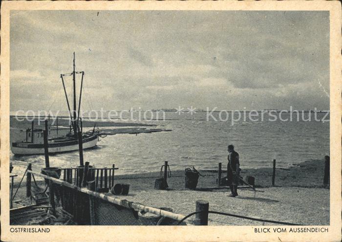 Ostfriesland Blick vom Aussendeich
