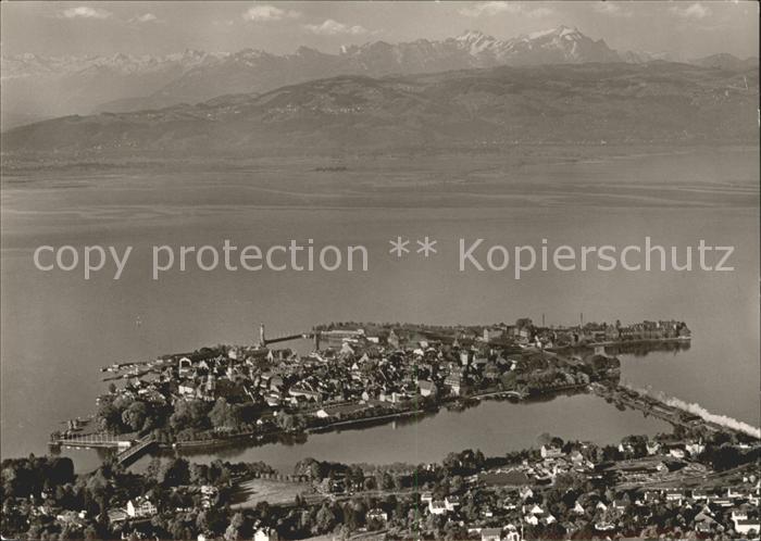 Lindau Bodensee Fliegeraufnahme Saentis