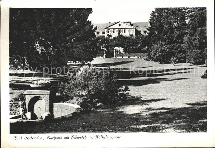 Bad Soden Taunus Kurhaus Schwefel Wilhelmsquelle