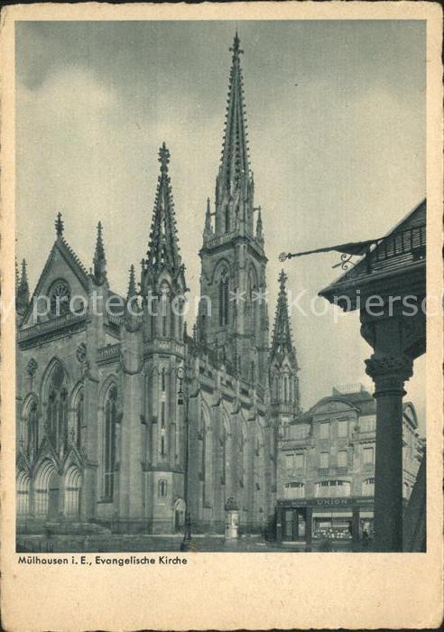 Muehlhausen Elsass Evangelische Kirche
